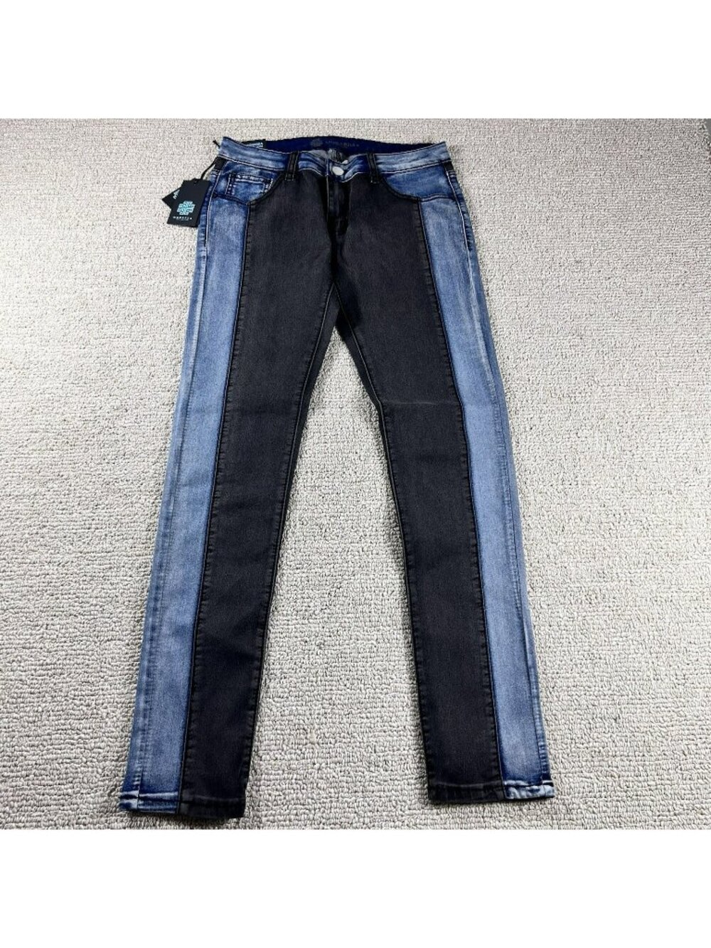Monarda Los Angeles Two-toned Skinny Fit Jeans Blue Black Women’s Size 9